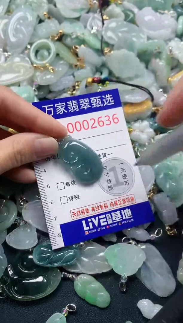 吊坠(不含链)未镶嵌翡翠2636