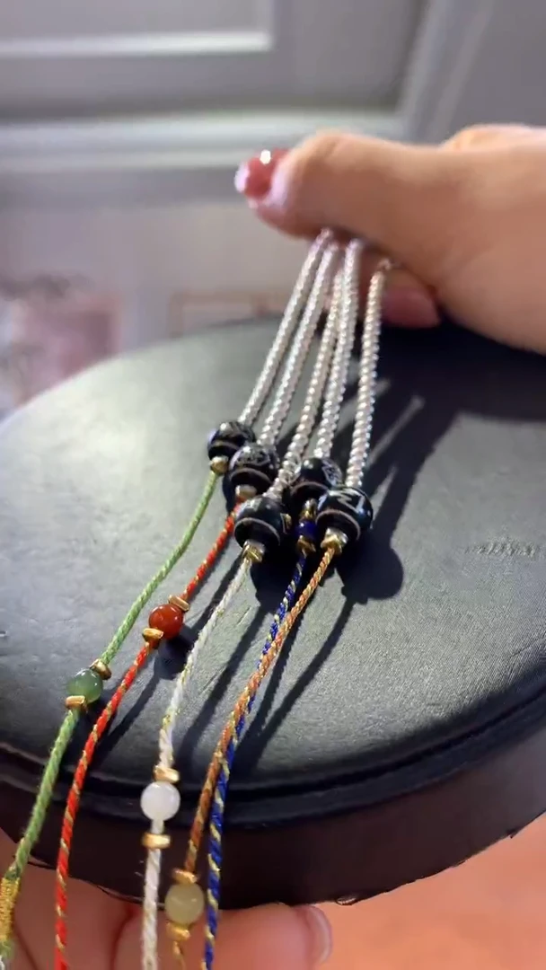 和田玉未镶嵌挂件塔青手链（拍下备注金木水火土）多样性拍一发一