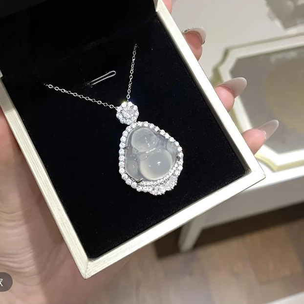 天然玛瑙玉髓冰透佛