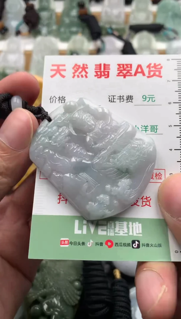 翡翠未镶嵌吊坠(不含链)1