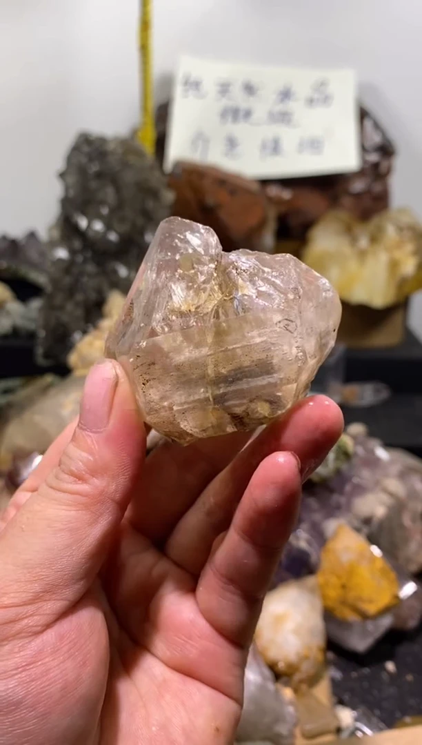 水晶珠宝半成品未镶嵌56号83g骸骨水晶