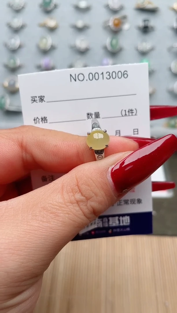 【闪购商品】翡翠戒指银S925镶嵌·