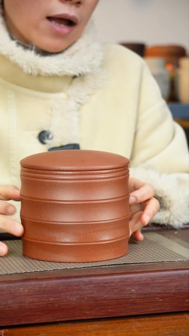 宜兴原矿紫砂茶叶罐