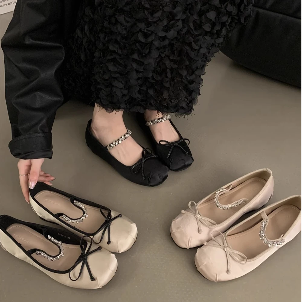 内增高法式芭蕾单鞋子女款爆款2025新款春秋百搭仙女风玛丽珍女鞋