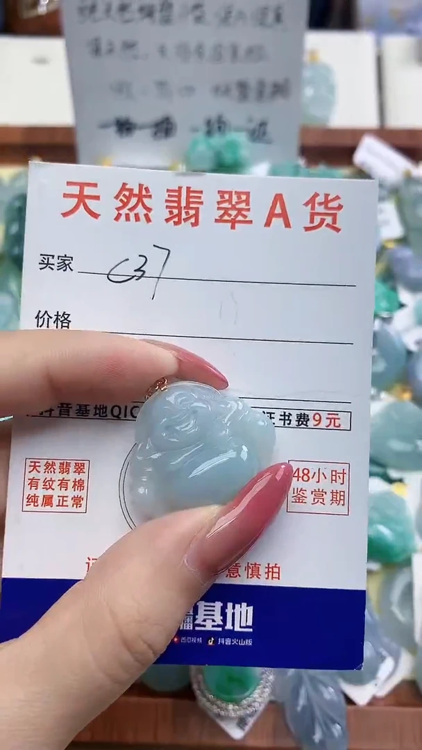 颈饰未镶嵌翡翠天然A货翡翠挂件