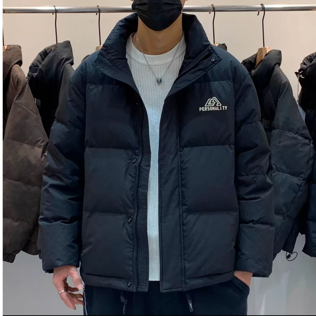 羽-冬季新款休闲百搭拉链加厚立领外套9882