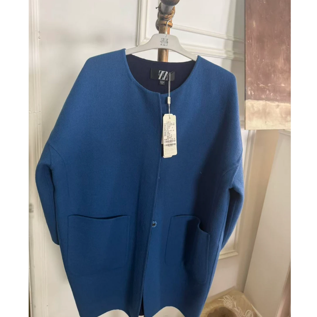 ZZ/佐尔美佐尔美简约纯色保暖呢子大衣E54SM04外套冬季高挡大气