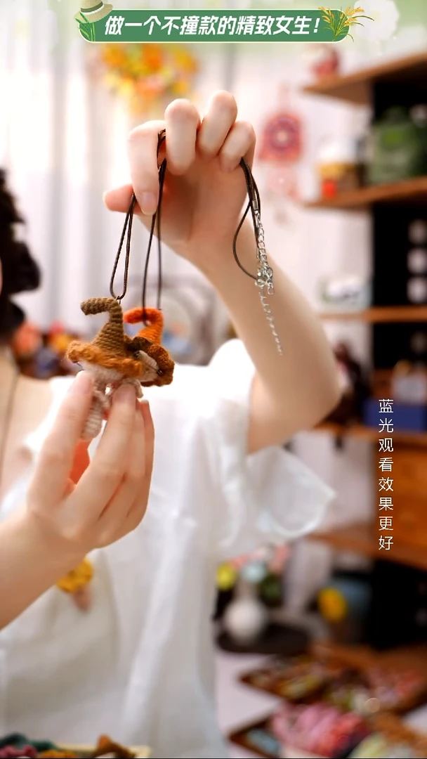 织绣【蘑菇】纯手工非遗钩织