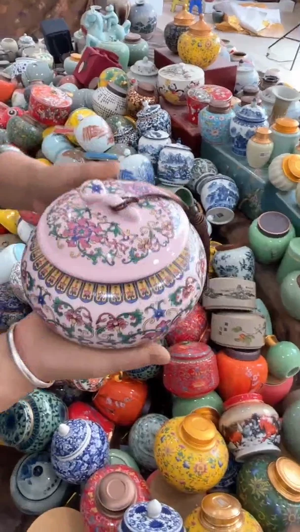 摆件孤品茶叶罐密封罐储物罐直播间临时链接浮力