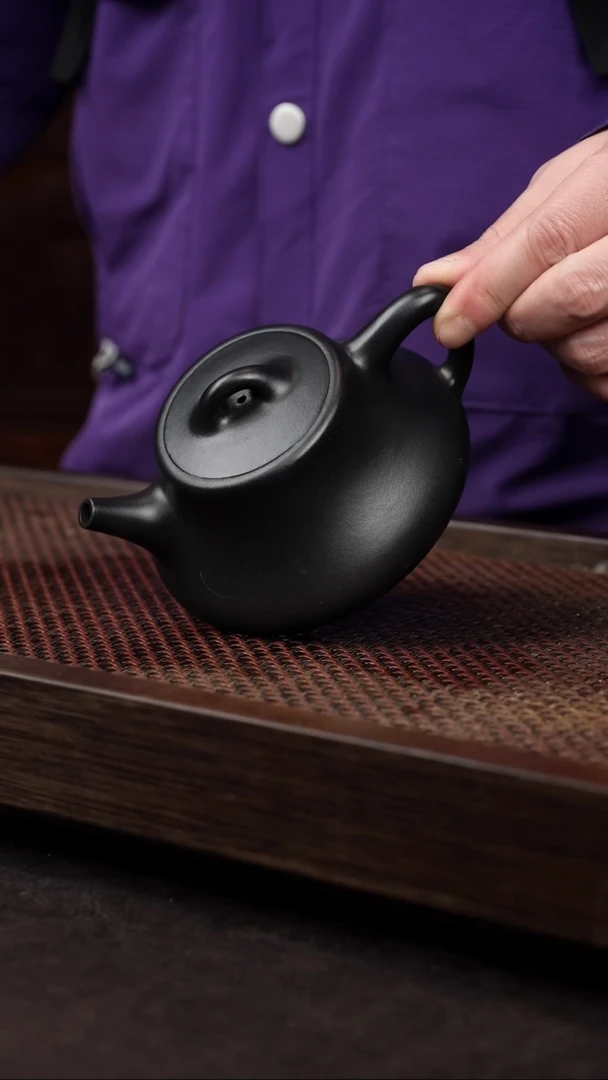 【闪购商品】紫砂茶壶黑料础瓢