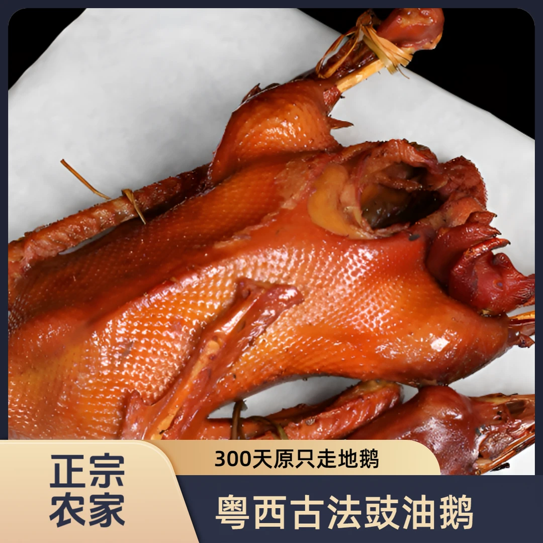 粤西农家豉油鹅3.01斤/只整只鹅肉开平马岗鹅卤鹅碌鹅焖鹅卤味