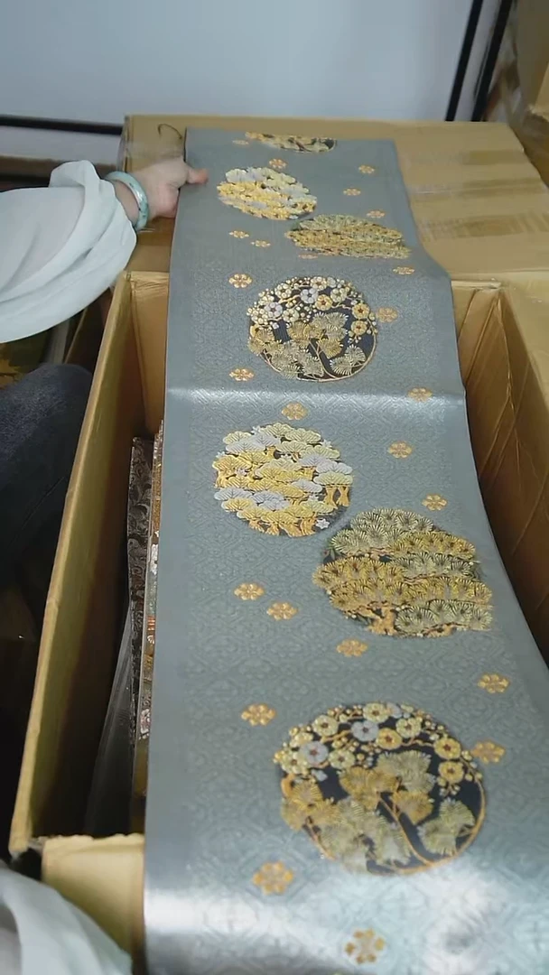 织绣98织金松树特价