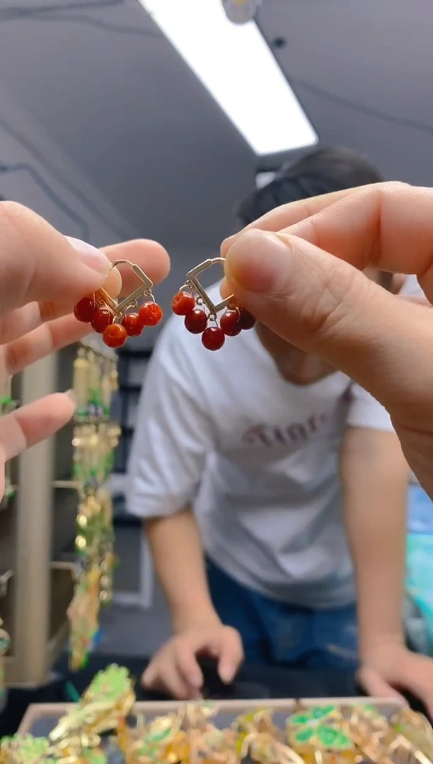 【闪购商品】翡翠耳饰合金0342翡翠耳包