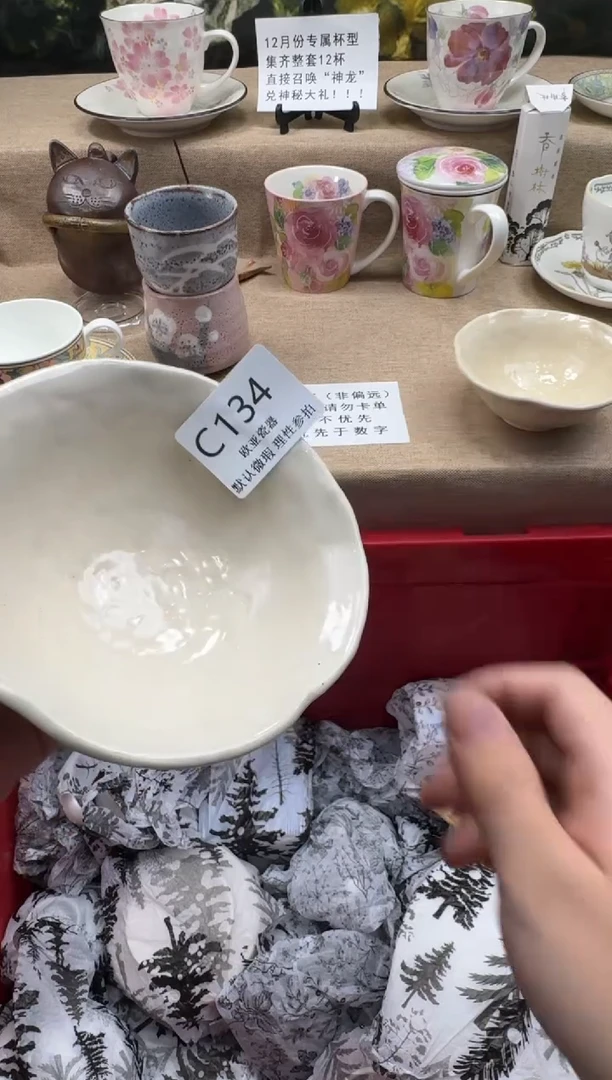 瓷片鱼*走瓷片    C134