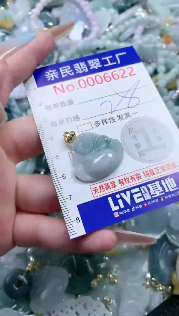 翡翠未镶嵌吊坠(不含链)6622