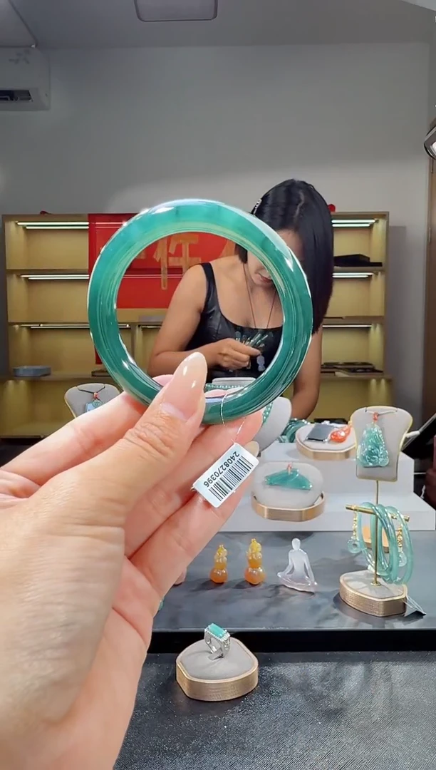 未镶嵌手镯翡翠52.5圈