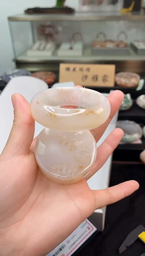未镶嵌手镯石英质玉53圈口（赠品镯心）1428496