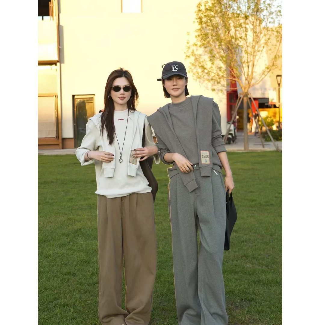 SHANG1 BY SHANG YI两件套披肩长袖T