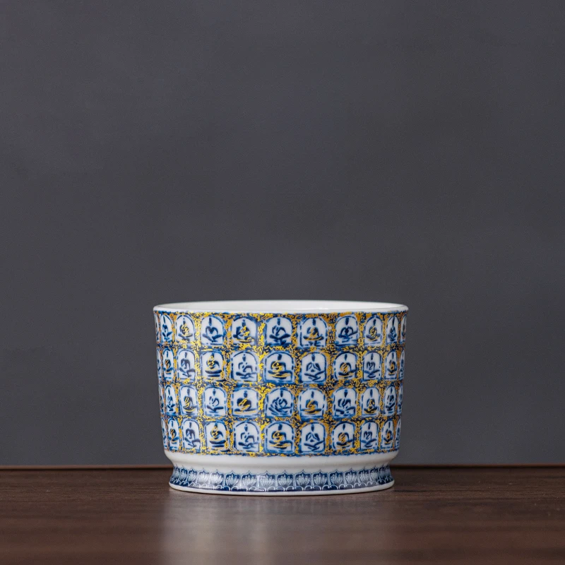 敦煌千佛主人杯茶杯陶瓷功夫茶具家用品茗杯普洱杯个人专用杯子