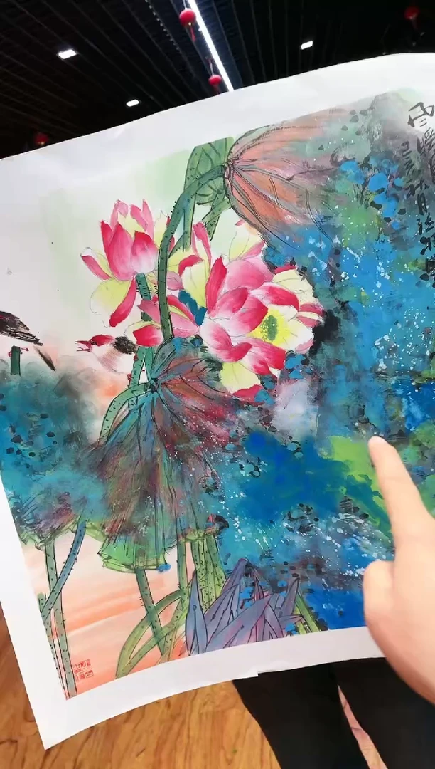 【闪购商品】国画孙桂国老师字画，带亲笔合影证书14-8