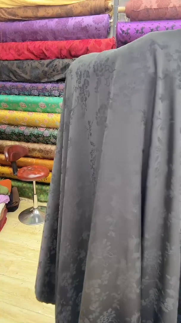 3号黑色醋酸提花1.5米