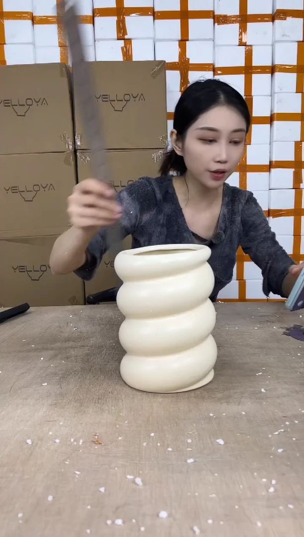 高圆圈米黄14x20