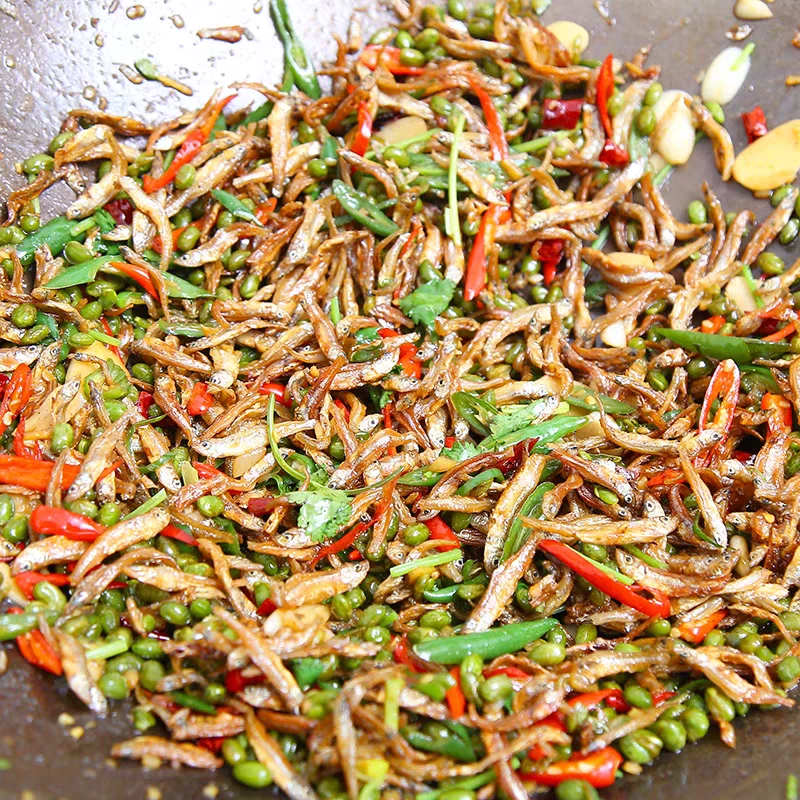 馨上菜郯城徐州邳州特产辣椒毛豆小鱼小虾下饭菜老家地锅家乡菜