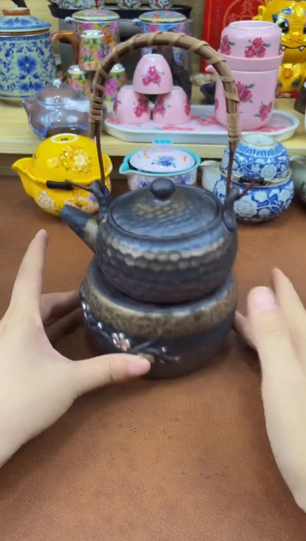 陶瓷茶具摆件旅行套组