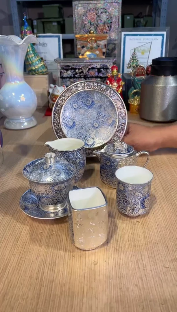 【闪购商品】杯72鎏银向日葵六件套（圆公道）