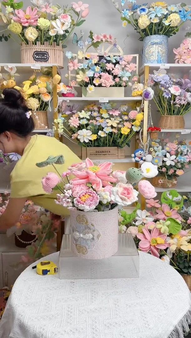 纯手工毛线花定制款