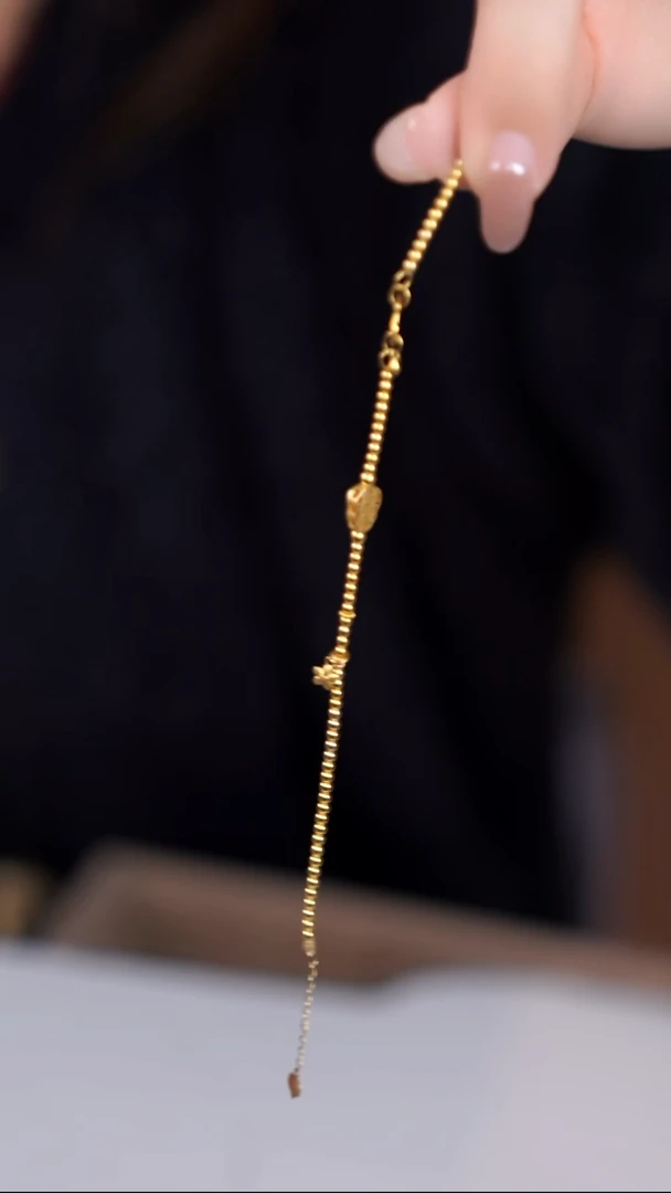 18K金镶嵌手链碧玺@