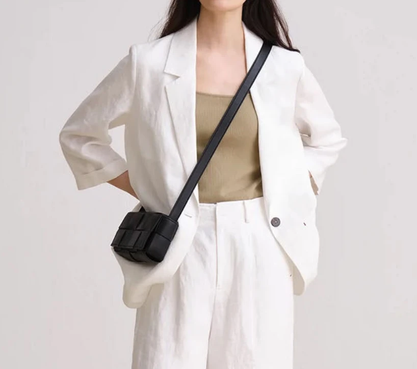 【叶子好物】CH776女士天丝苎麻西装外套