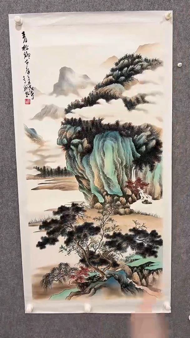 国画李纲-8平尺-国画作品-金