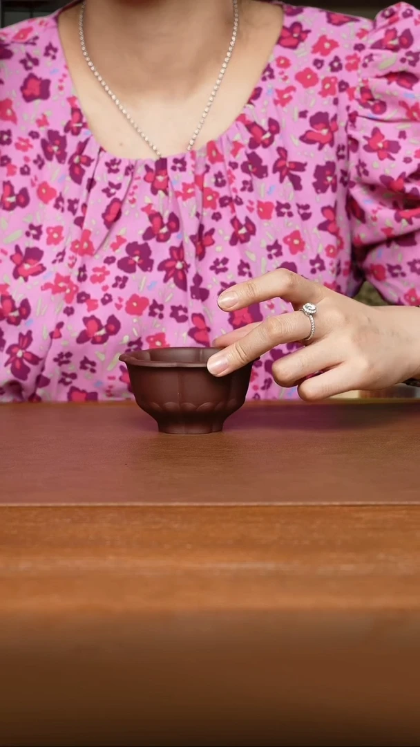 茶壶紫砂静梅杯（紫泥）