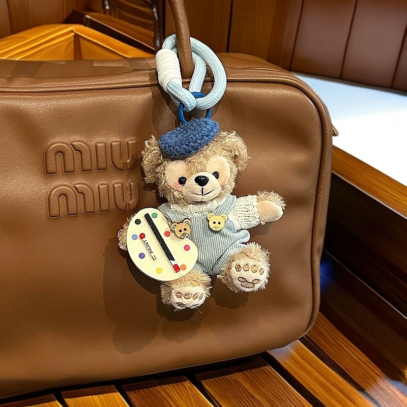 CaeliCase 甜心玫玫包包书包挂件毛绒公仔配饰玩偶达菲小熊钥匙扣