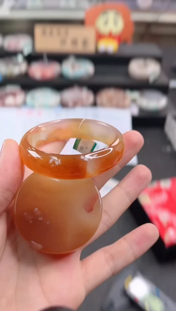 未镶嵌手镯石英质玉52圈口（赠品镯心）S957229