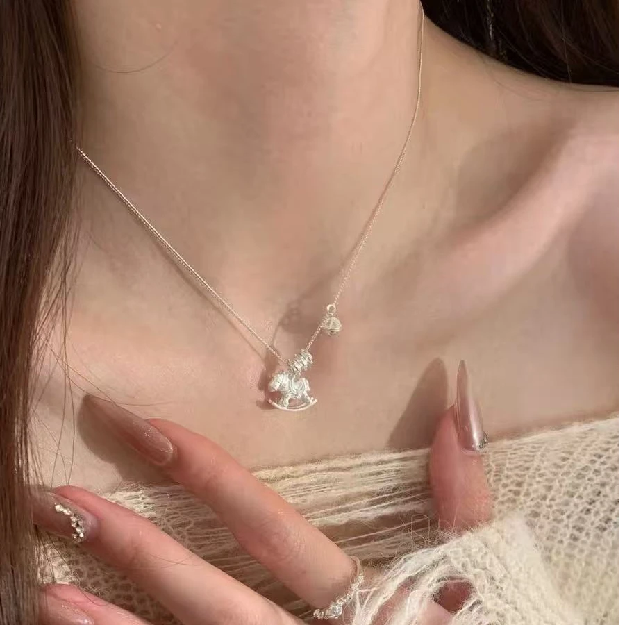 653马年项链新年轻奢女简约小众百搭气质超仙ins甜美温柔时尚可爱