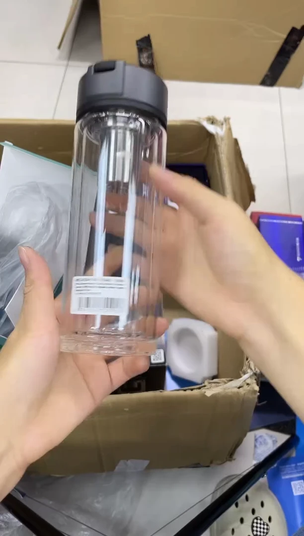 高硼硅玻璃无手柄款万象双层v261-370ml灰