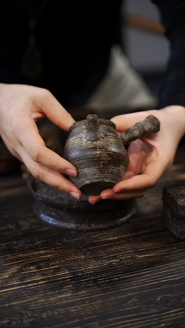 佩*全手工制作   南蛮侧把壶