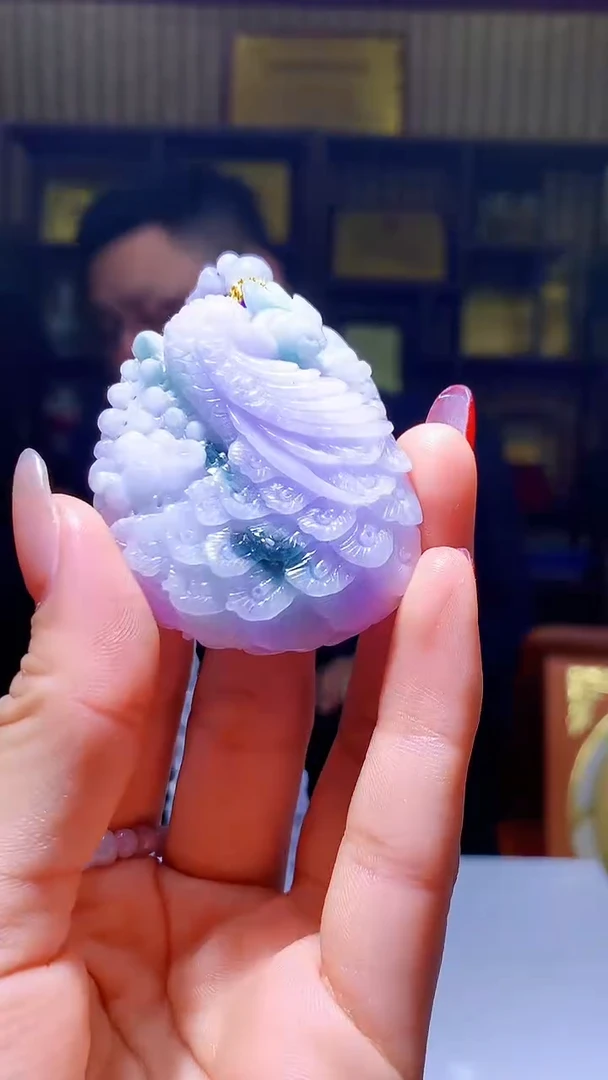 【闪购商品】定制翡翠未镶嵌1071hm-毛货挂件