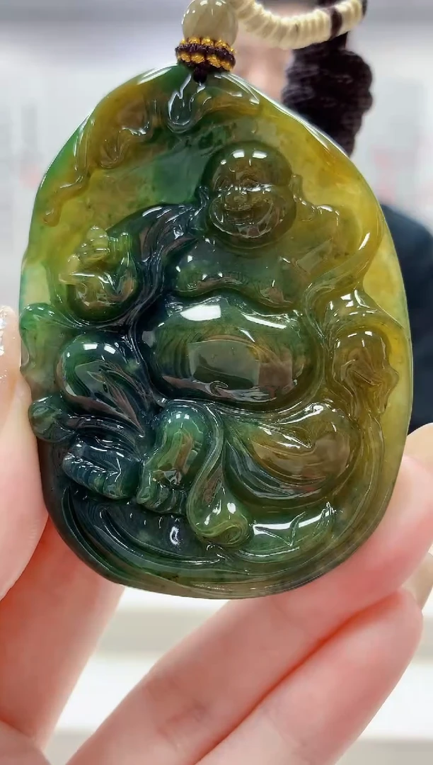 未镶嵌定制翡翠4898jw-毛货挂件118