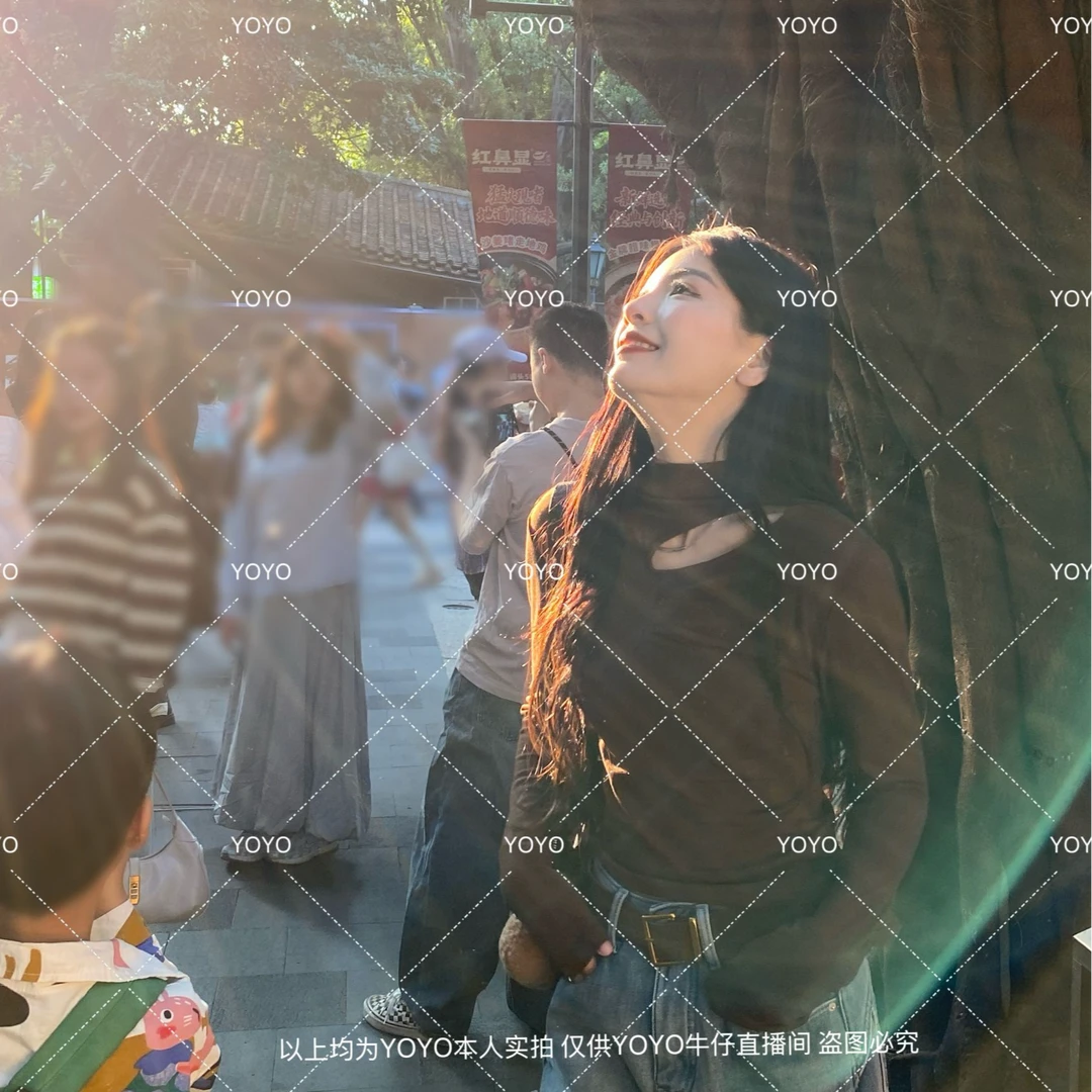 YOYO自制2【褶皱镂空】磨毛冬款显瘦修身时尚性感设计感长袖上衣