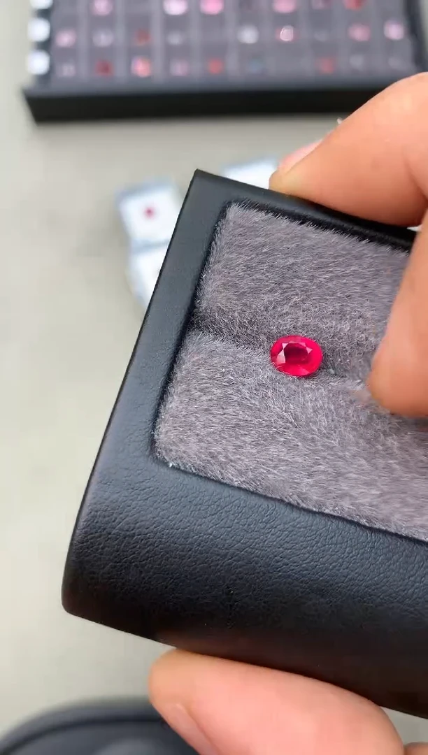 【闪购商品】定制红宝石裸石未镶嵌1.17ct 缅甸老烧鸽血红宝