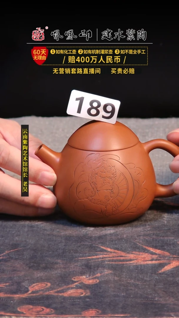 壶言****来建水紫陶单壶放漏/189