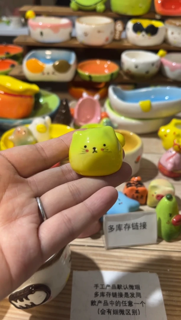 214手绘釉下彩微瑕陶瓷