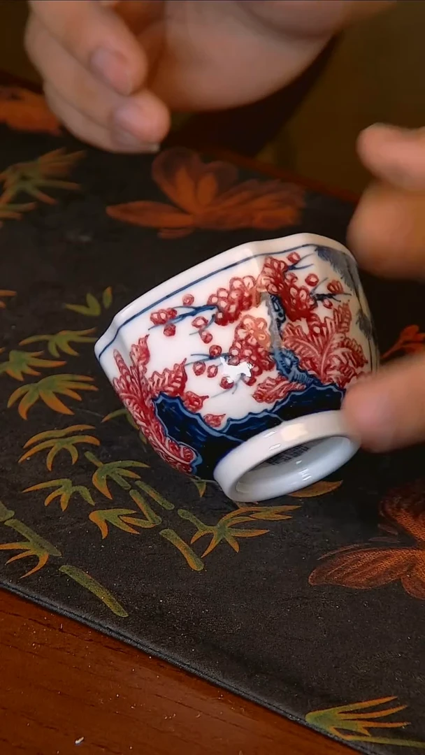 杯手工手绘杯杯很美丽