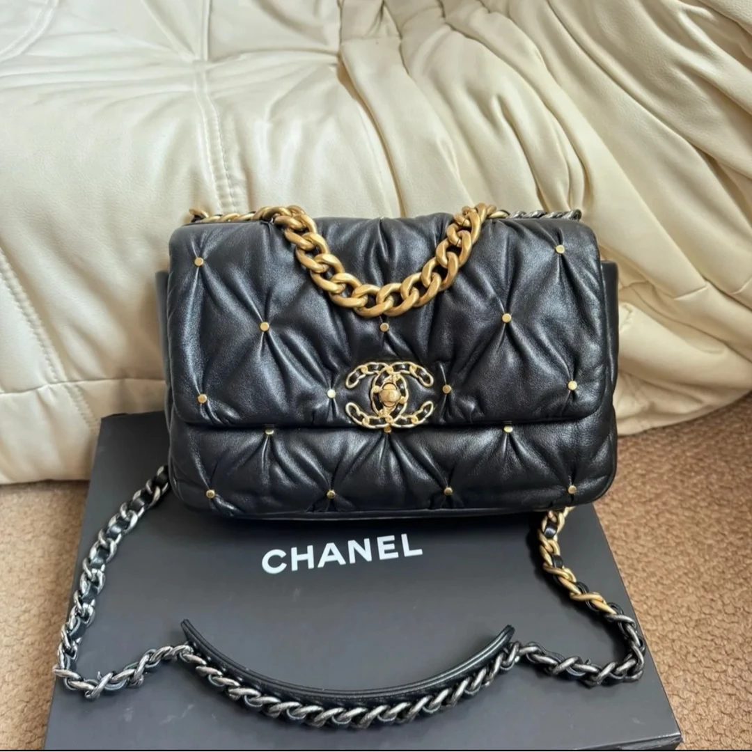 99新 Chanel/香奈儿 19bag小号柳丁芯片款 CY027