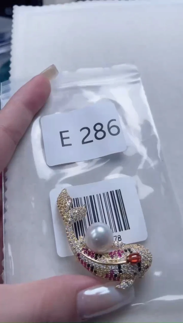 未镶嵌胸针海水珍珠E286