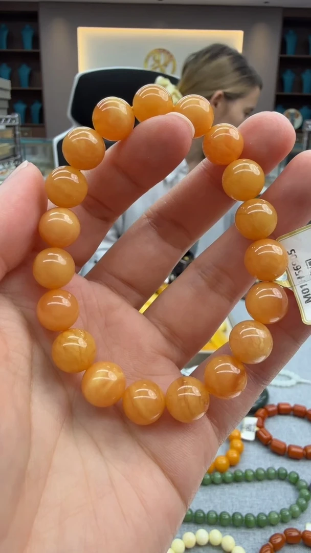 手链琥珀未镶嵌145秒拍号 假一罚三