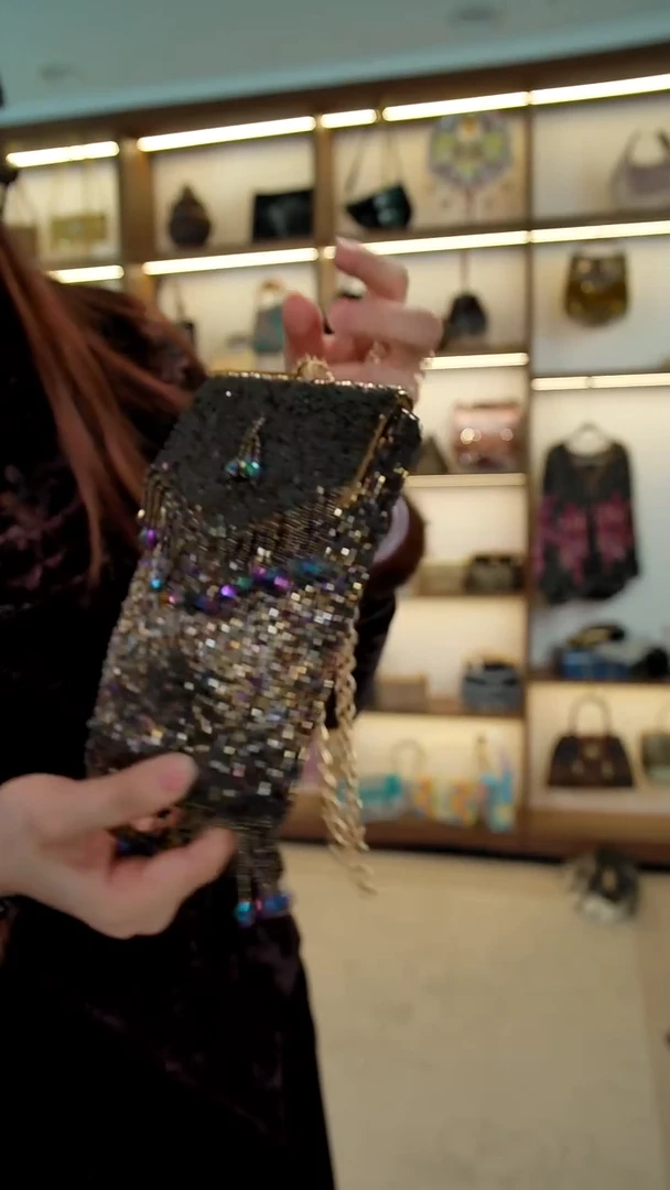 织物21百格汇手工串珠包